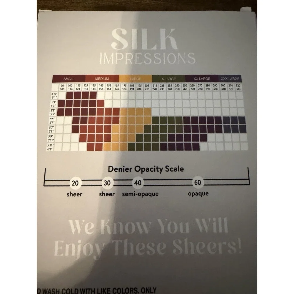 2 Pair‎ Silk Impressions XXXL Silky Soft Rich Tan Sheer 15 Denier Pantyhose Fine